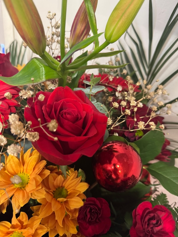 Christmas Classic Style Hand tied bouquets