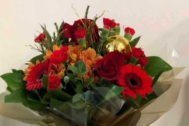 Christmas Classic Style Hand tied bouquets