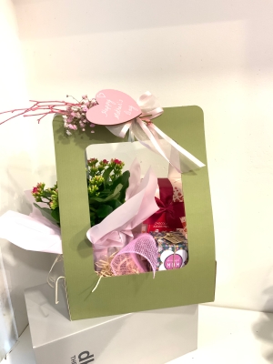 gift pack inc gift plant, butler’s chocolates and a lovley mum candle