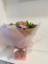 Euro Hydrangea handtied bouquet