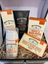 Gents gift chest Thistle and Black Pepper by the Scottish fine soaps company