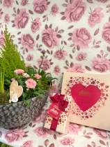 Large planted spring bowl