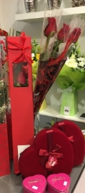 Luxury boxed single Red Rose