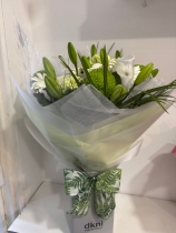 Luxury European Style handtied bouquets in water and boxed