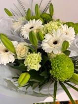 Luxury European Style handtied bouquets in water and boxed