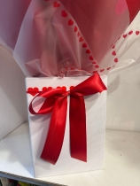 St Valentine’s Red and pink European style handtied bouquet